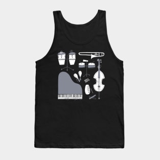 Instruments of salsa music Tank Top